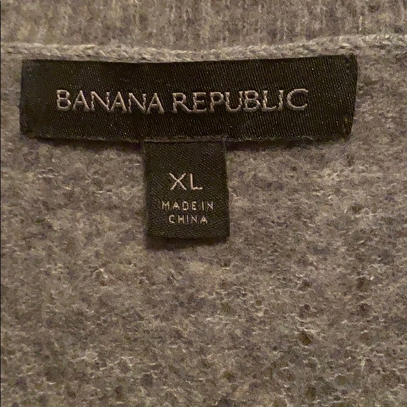 EUC Banana republic grey wool sweater size XL - Picture 2 of 3